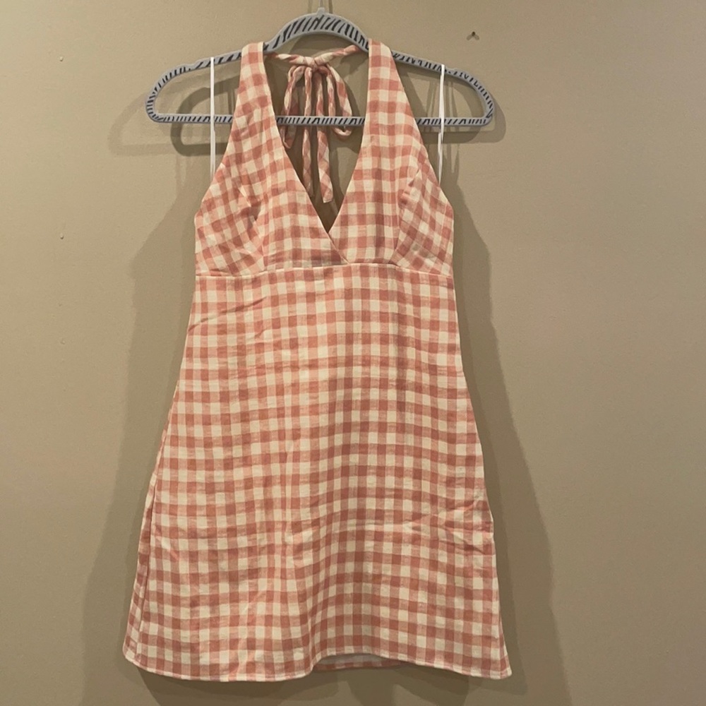 Zara mini dress with halter neckline